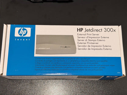 New HP Jetdirect 300x External Print Server for 10/100TX J3263G