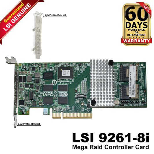Oracle LSI MegaRAID 9261-8i SAS 6Gbps 8-Ports PCIe 2.0 x8 RAID Controller 047503 (NOT FOR HOME PC)
