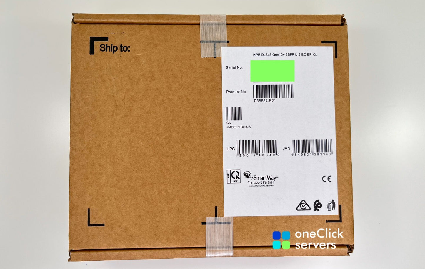 HPE Proliant DL345 Gen10 Plus 2SFF U.3 BC BP Front/Rear Backplane Kit P38654-B21