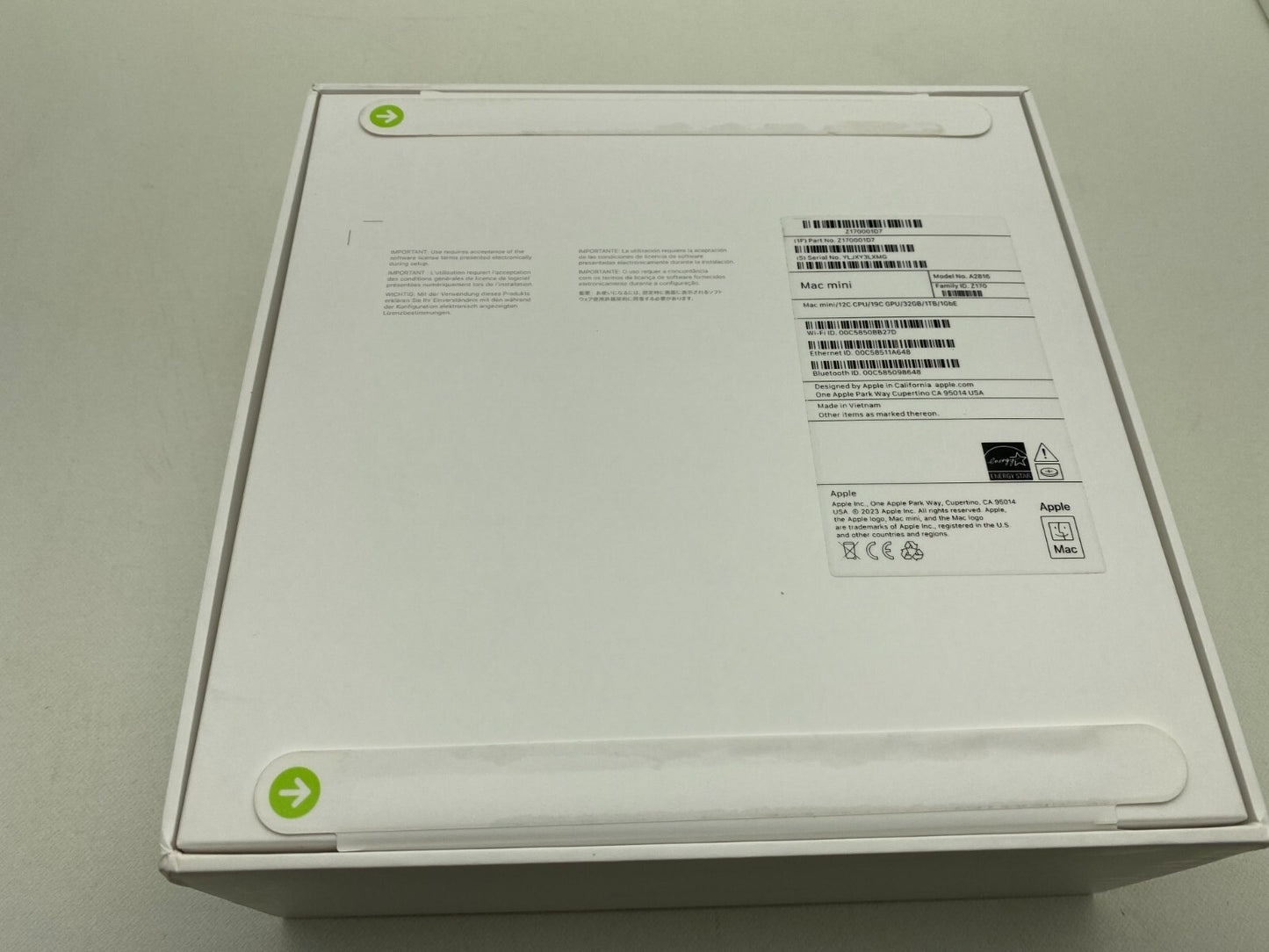 New Apple Mac mini M2 Pro chip 12 core CPU 19 core GPU 32GB RAM 1TB SSD 11/2025