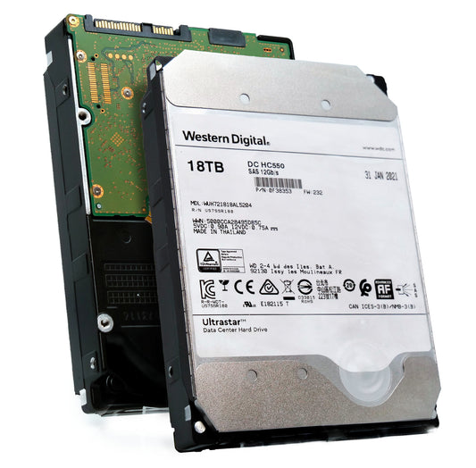 WD Ultrastar DC HC550 18TB SAS 12GB/s 3.5" HDD WUH721818AL5204 0F38353 (NOT FOR HOME PC)