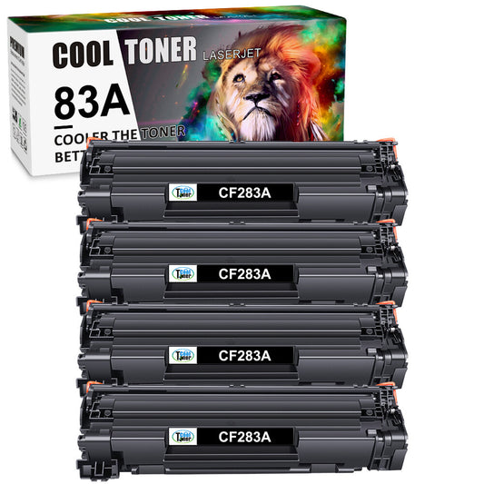 4PK 83A CF283A Toner Cartridge Compatible with HP LaserJet M127fn M127fw M125nw