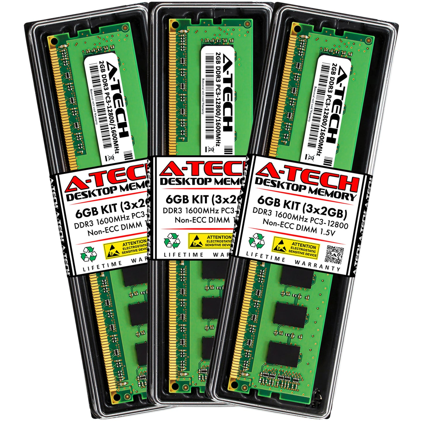 6GB 3x 2GB DDR3 Crucial Ballistix BLS3KIT2G3D1609DS1S00 Equivalent Memory RAM