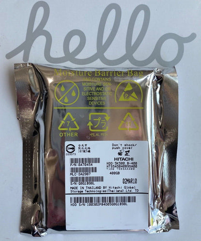 FACTORY SEALED!!! HITACHI HTS545040B9SA00 0A70454 400GB 5K500 B-400 SATA HDD