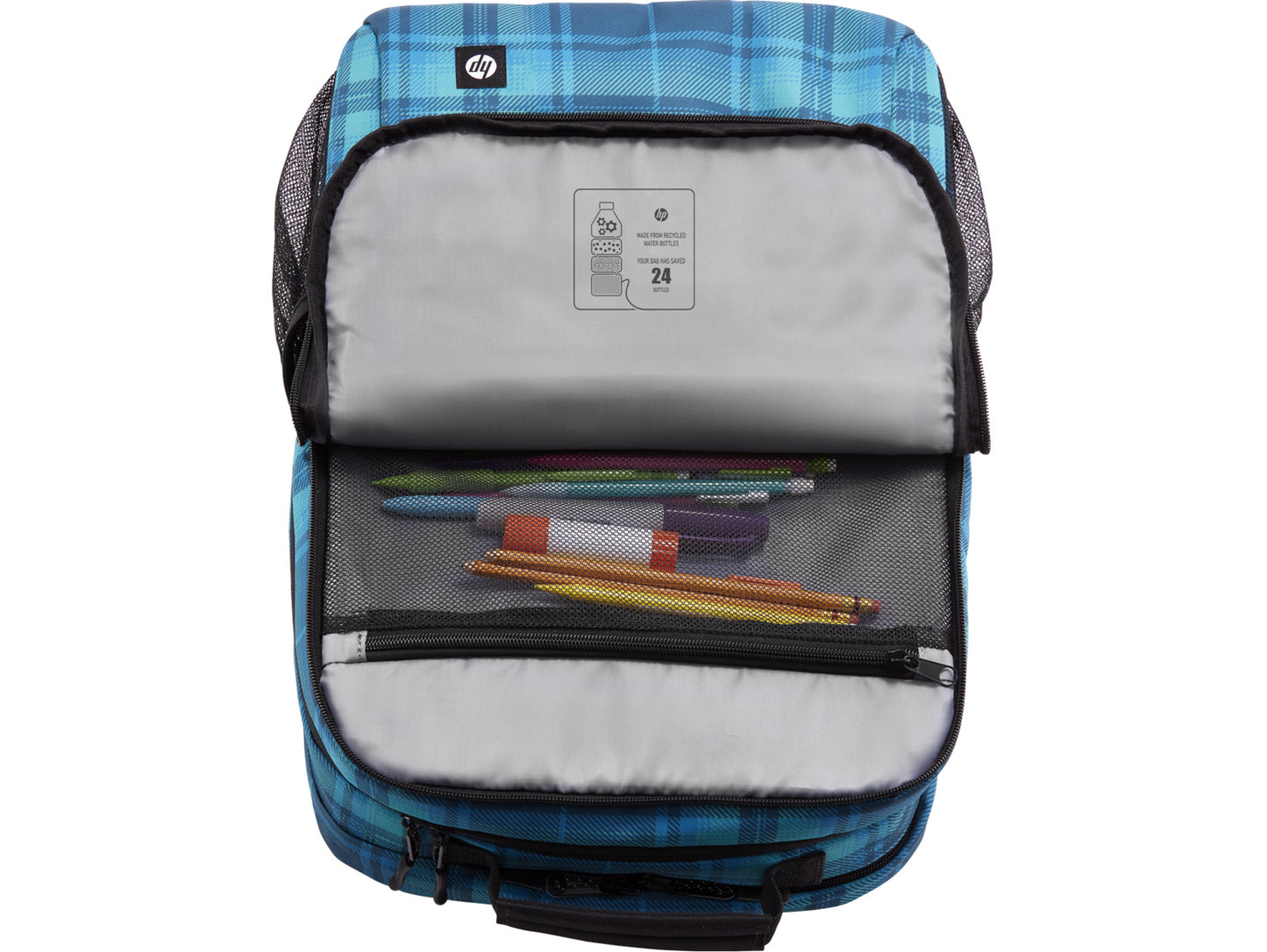 HP Campus XL Tartan Plaid Backpack