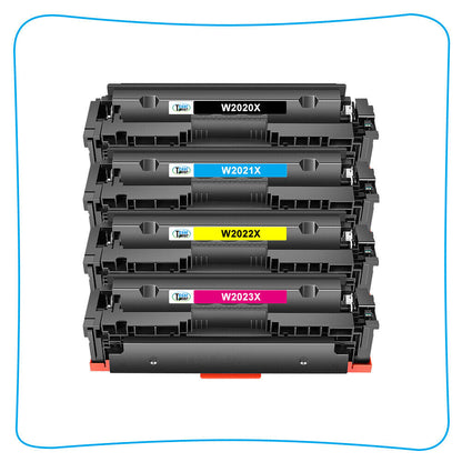 4x W2020X (No Chip) Toner Compatible with HP 414X MFP M479dw M479dn M454 Printer