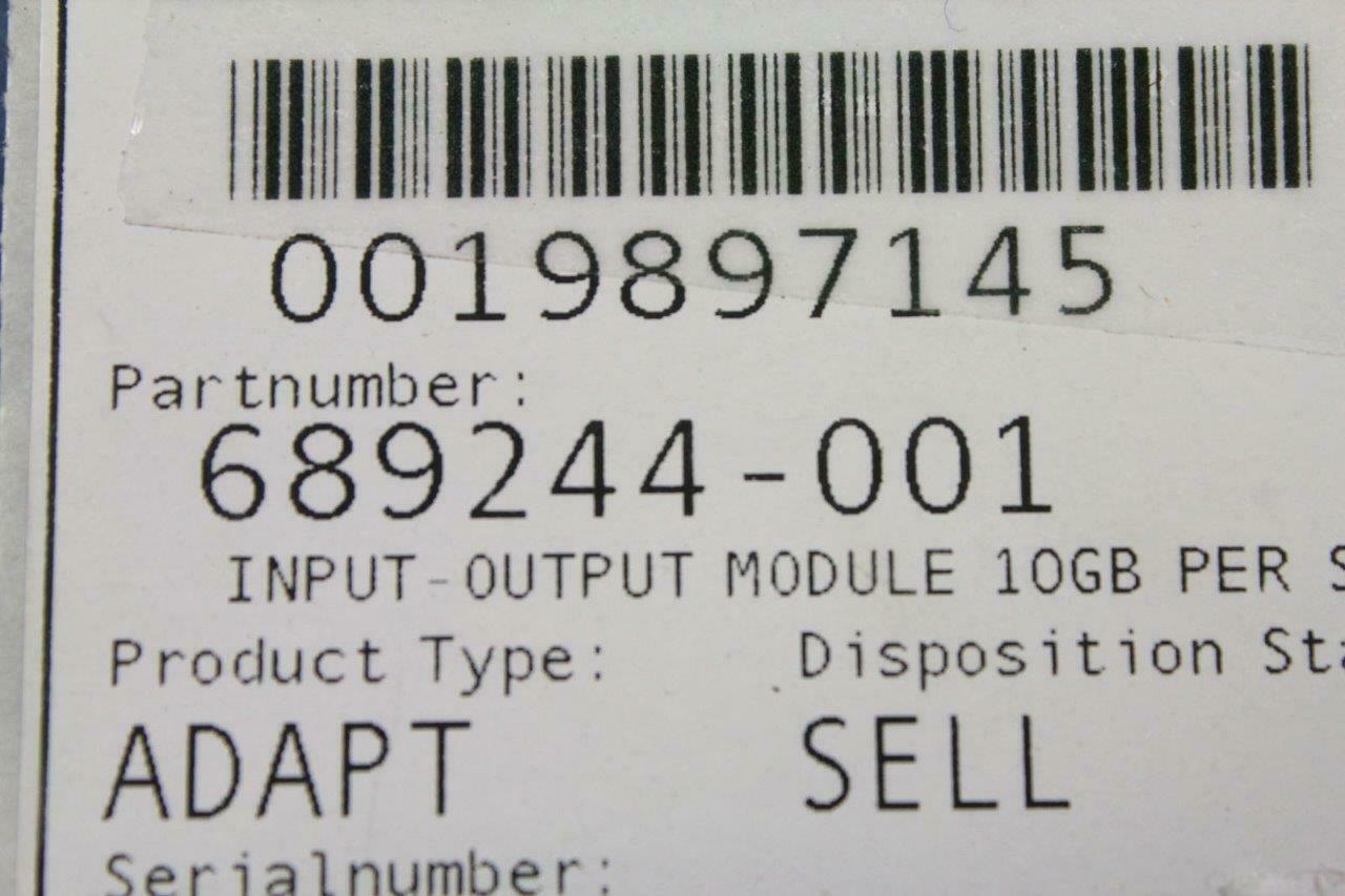 OEM HP Input-Output Module With / Board Assembly10GB Per Sec Transfer 689244-001