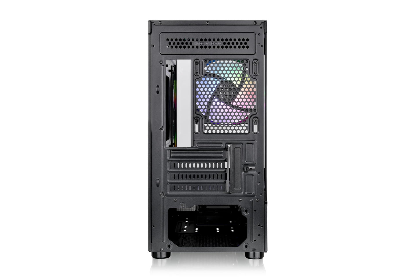 View 170 TG ARGB Black Micro-ATX Case; 3x120mm ARGB Fans included; Supports Up t