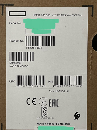 HPE DL385 Gen10+Plus V2 EPYC 7313 32GB RAM 8xSFF MR416i-a 800W PSU SATA/SAS/NVMe (NOT FOR HOME PC)