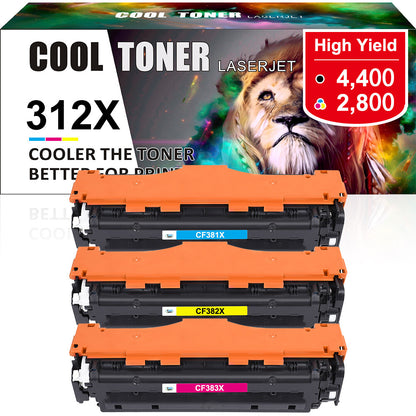 3 CF381A 382A 383A CF380X Toner Compatible With HP LaserJet M476dn M476dw M476nw