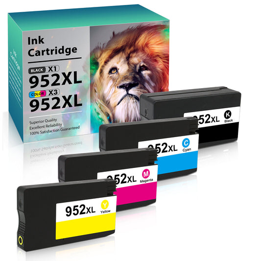4x for HP 952xl Black Ink Cartridge OfficeJet Pro 8710 8210 7740 8720 8218 8730