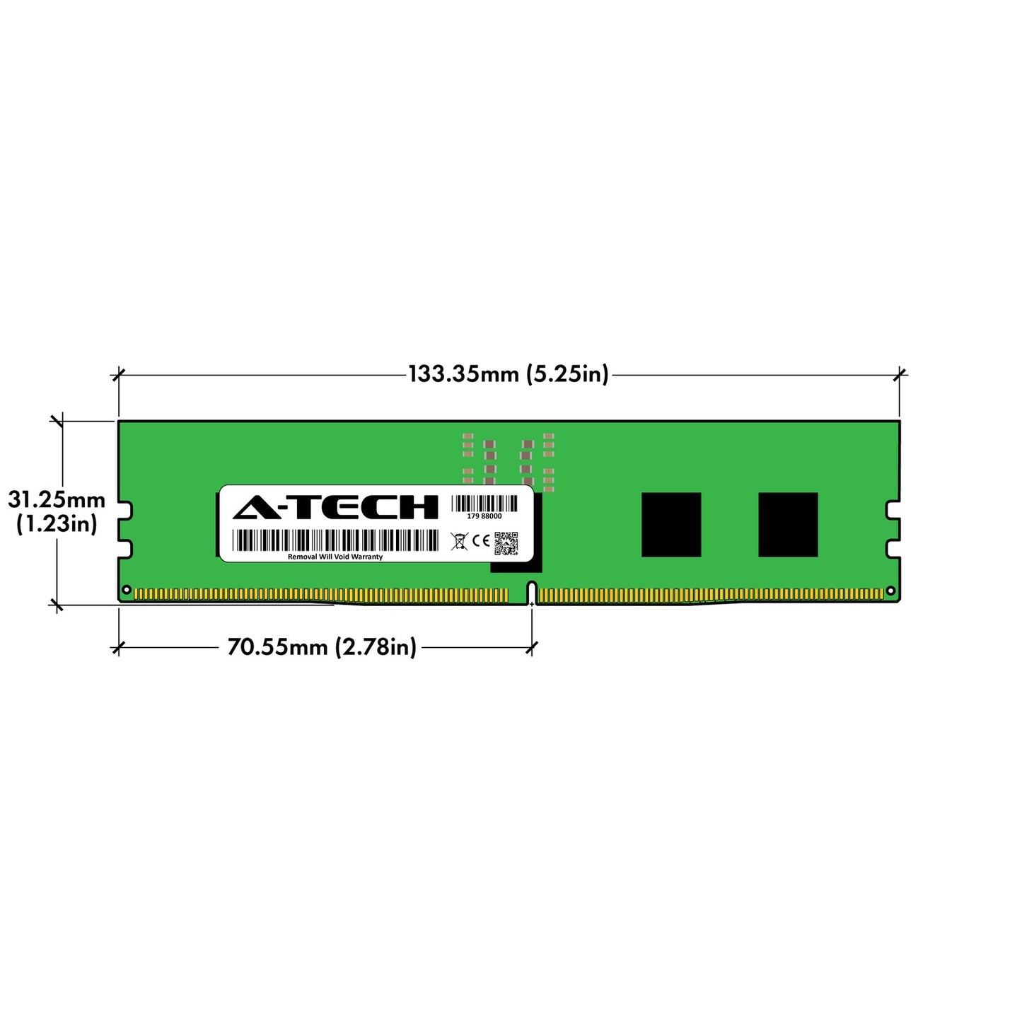 64GB 4x16GB PC5-5600 EC8 RDIMM Supermicro 8126GS-TNMR Memory RAM