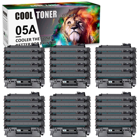 30 Pack CE505A 05A Toner Cartridge Fit for HP LaserJet P2030 P2035 P2050 P2055
