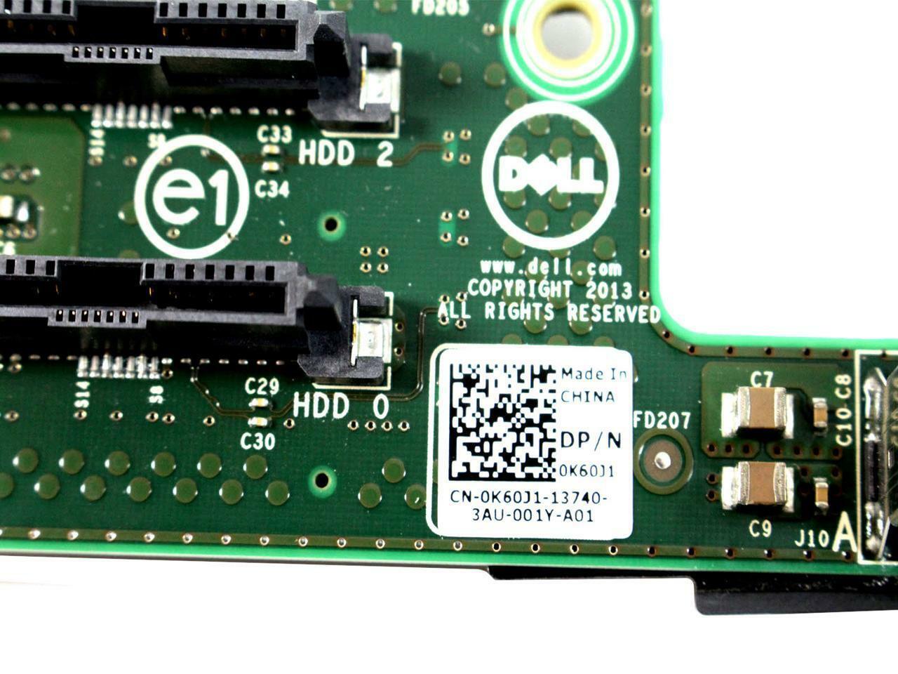 New Dell Hard Drive Backplane Board 4x 2.5" For Server System Dell DCS7200 K60J1