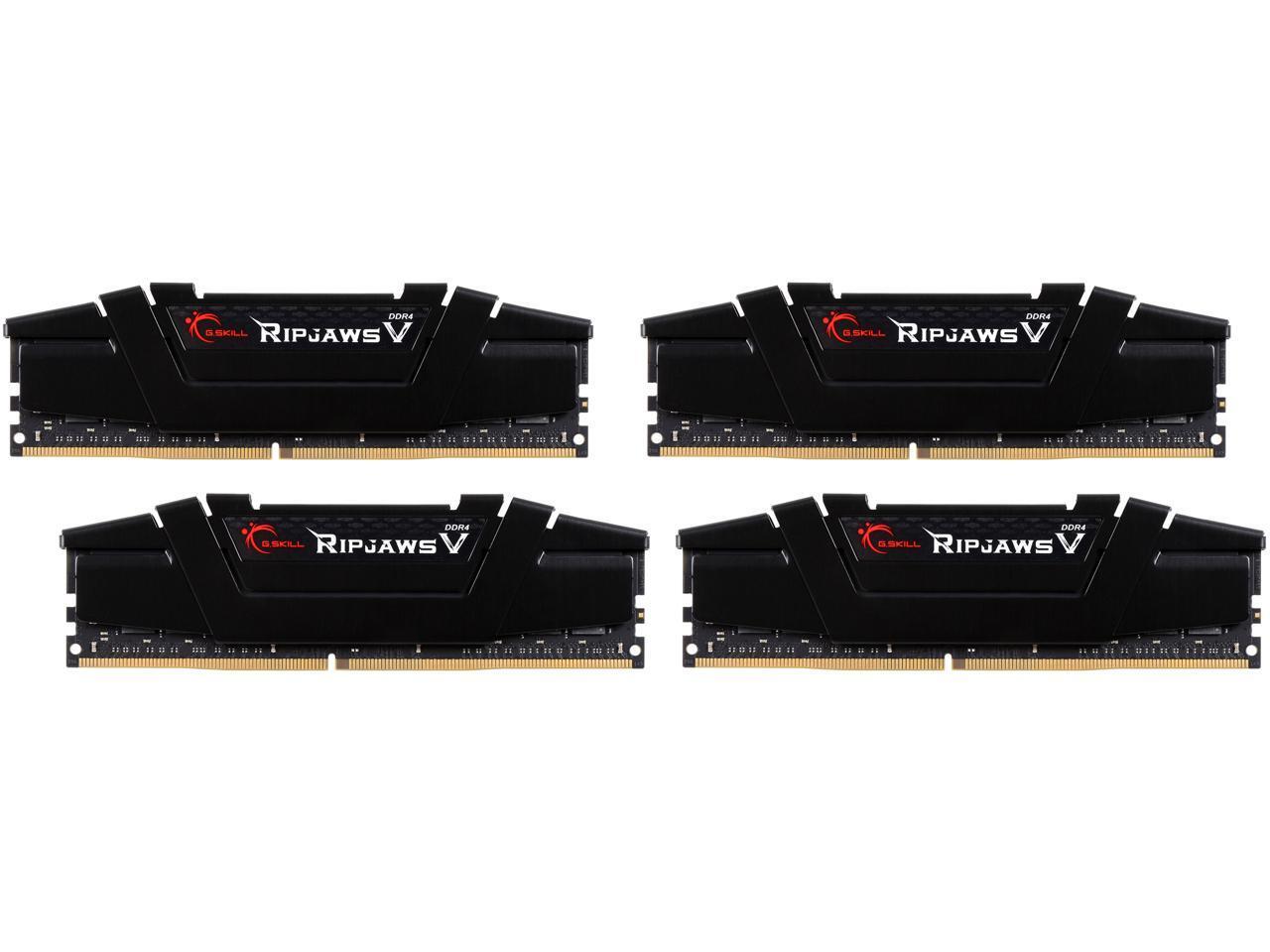 G.SKILL Ripjaws V Series 64GB (4 x 16GB) DDR4 3200 (PC4 25600) Intel XMP 2.0 De