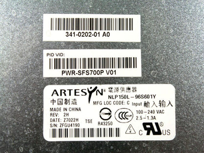 Cisco SFS 7000P Power Supply Module PWR-SFS7000P 341-0202-01 NLP150L-96S601Y