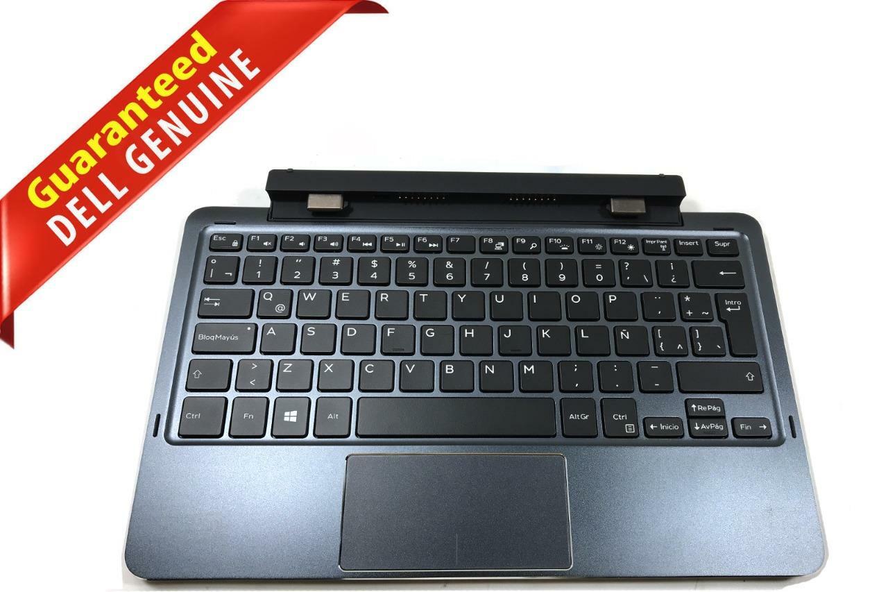 P1D91 OEM Spanish Dell Latitude 11 5175 5179 Tablet Back Lit Keyboard Dock K12M