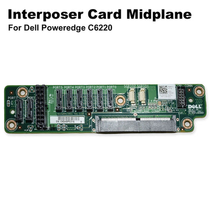 New Dell Poweredge C6220 Interposer Card Midplane F2XD0 w/Bracket 35T21 0F2XD0