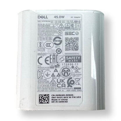 Genuine Dell Chromebook 3100 20V 2.25A 45W AC Power Adapter Charger 0XRK4D XRK4D