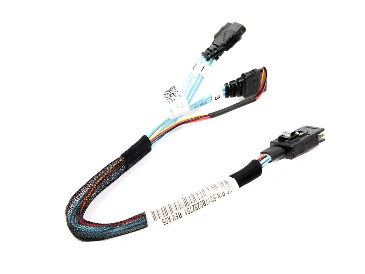 Lot of 2 Dell 3R7FF Midplane to Backplane Cable 3.5" For PowerEdge C6100