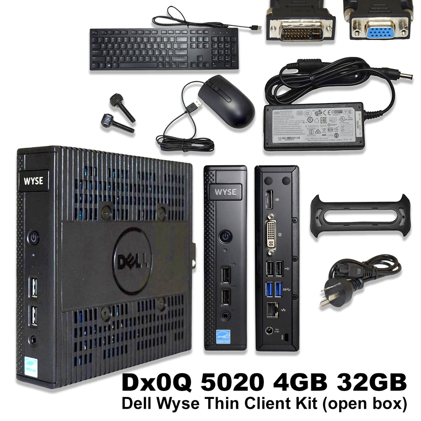 Dell Wyse 5020 Thin Client AMD GX-415GA 1.50 GHz 4 GB 32 GB SSD Linux RJ45 7JC46