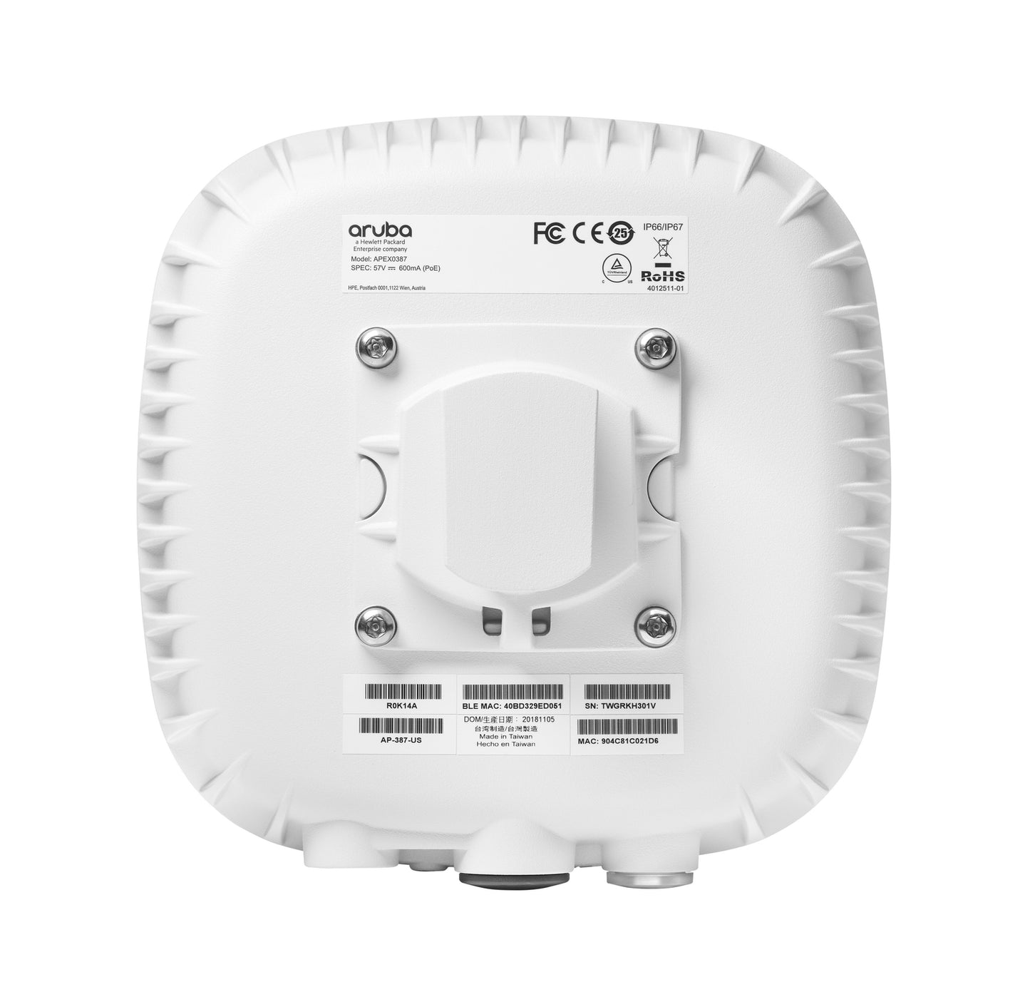 Aruba AP-387-US HP R0K14A Wireless Access Point Wi-Fi 5GHz, 60GHz - APEX0387