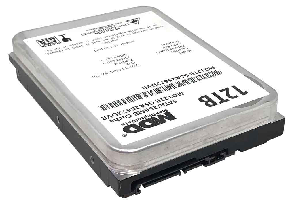 MDD 12TB 7200RPM 256MB Cache 3.5inch SATA 6Gb/s Internal Surveillance Hard Drive