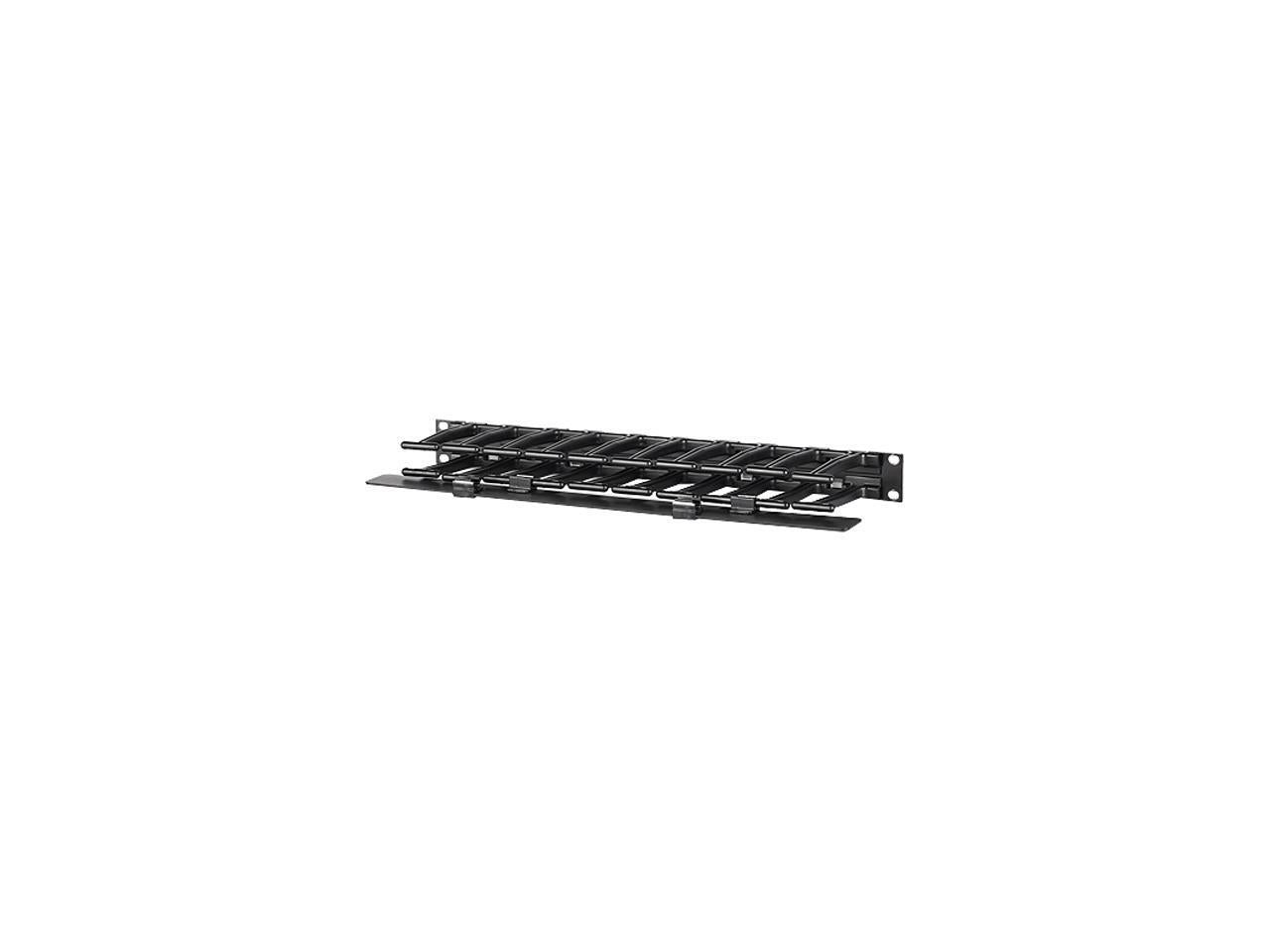 APC Rackmount Horizontal Cable Manager, AR8602A, 1U x 4" Deep, Single-Sided with