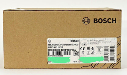 Lot of 6 Bosch NIN-70122-F1A IP 12MP 180 deg IVA Panoramic Camera Fixed Dome MP