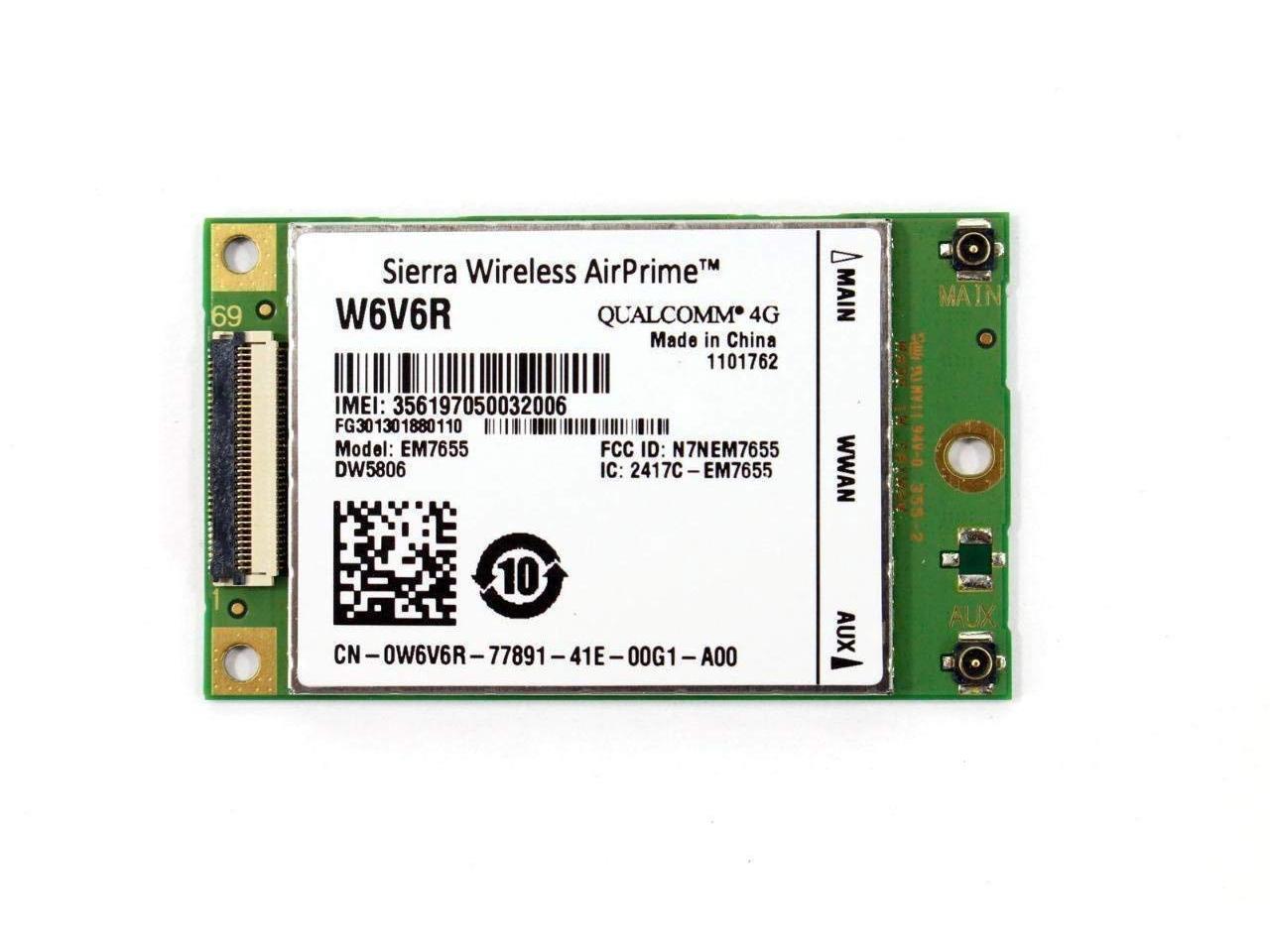 New Dell Sierra Wireless EM7655 DW5806 Radio Module 4G LTE WWAN Card W6V6R