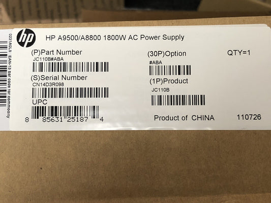 HP H3C A9500 Switch A8800 Router Series 1800W AC Power Supply PSU S9500E 1.8kW