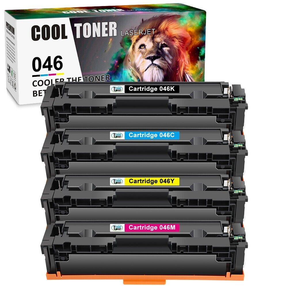 4x 046 Toner Cartridge for Canon imageCLASS MF731cdw MF733cdw MF735cdw LBP654Cdw
