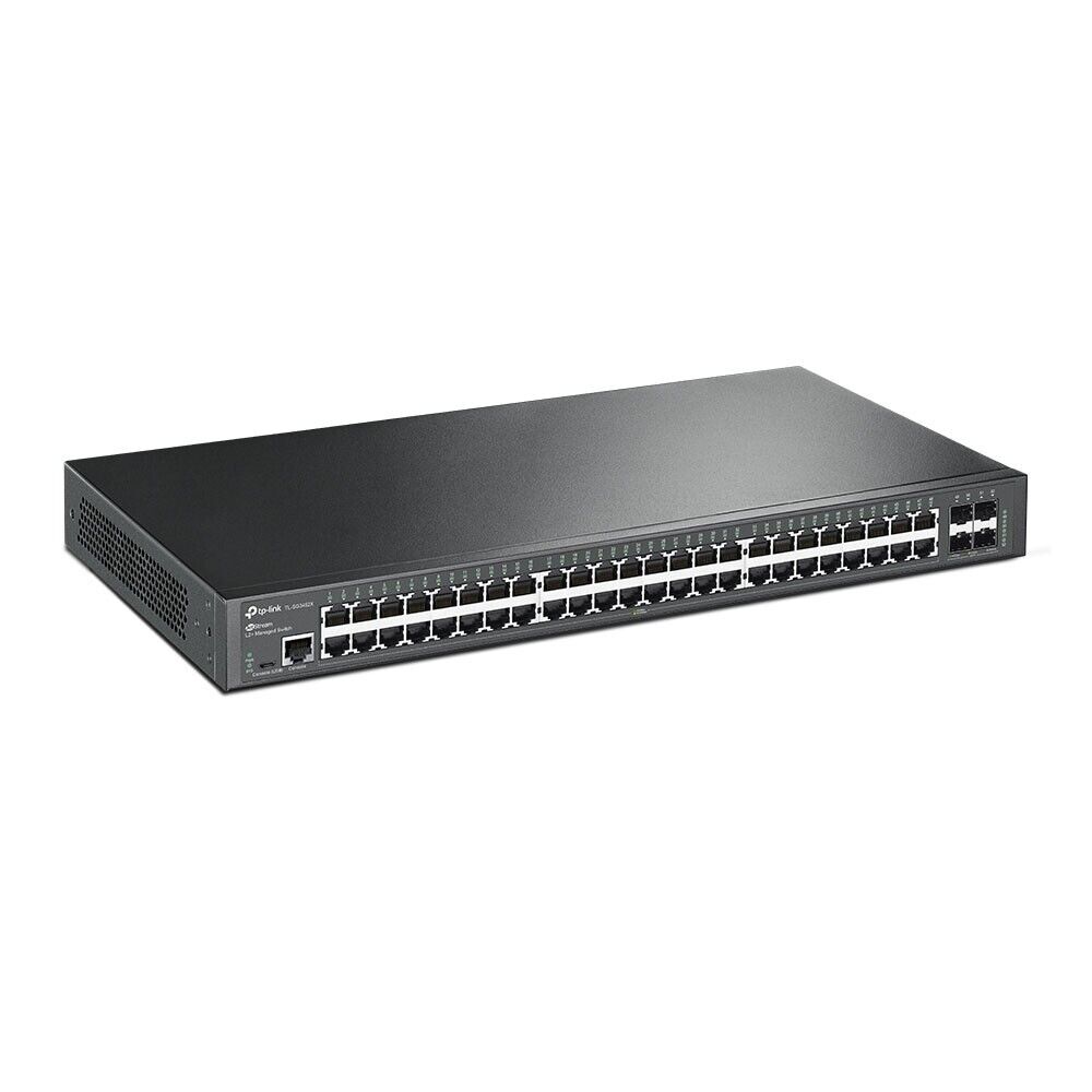 TP-Link TL-SG3452X | 48-Port 1000Mbps Gigabit L2+ Managed Switch | 4* 10GbE SFP+