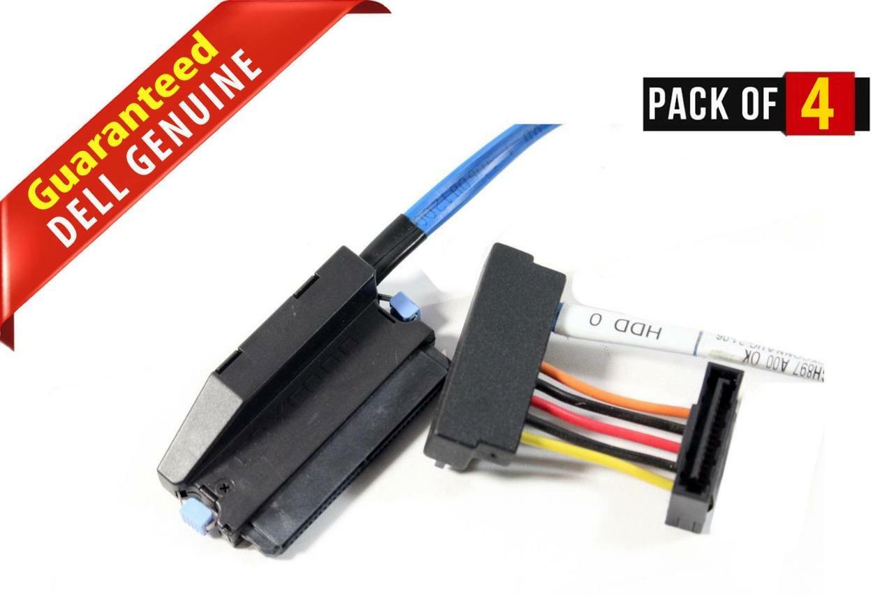 Lot 4Dell Internal SAS Cable Assembly GH897 0GH897 CN-0GH897 (NOT FOR HOME PC)