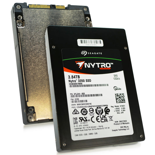 Seagate Nytro 3350 XS3840SE70055 3.84TB 1 DWPD SAS 12Gb/s 3D TLC 2.5in SSD (NOT FOR HOME PC)