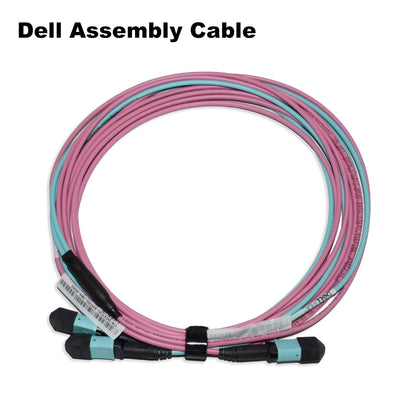 Dell 5M MPO12 OM4 Fiber Optic Cable - High-Speed Data Center 40/100Gbps GVYJG