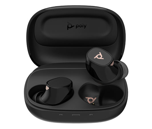 Poly Voyager Free 20 Black Earbuds +Basic Charge Case