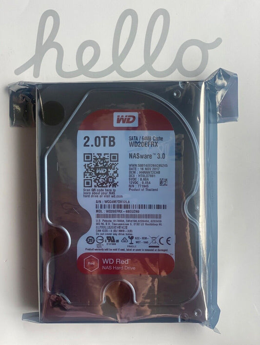 WSTERN DIGITAL WD20EFRX RED PLUS 5400RPM 3.5" SATA III 64MB CACHE 2TB INTERNAL