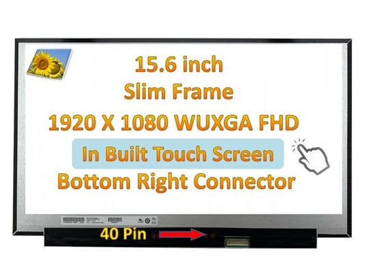 New HP M16342-001 LCD Panel 15.6in Display FHD with Touch Screen