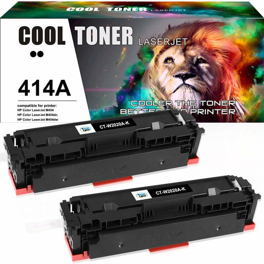 2x W2020A Toner Compatible With HP 414A LaserJet M454dn M479fdw M479dn No Chip