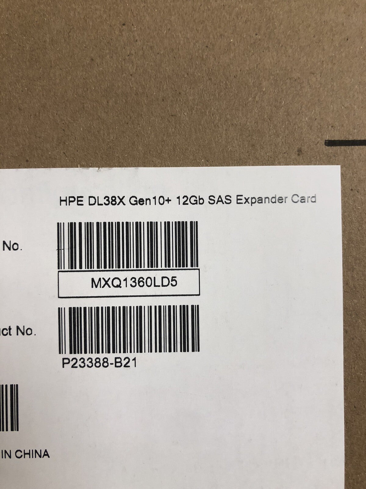 HPE DL38X DL380 DL385 Gen10 Plus 12Gb SAS Expander Card P23388-B21 4LFF 8SFF etc (NOT FOR HOME PC)