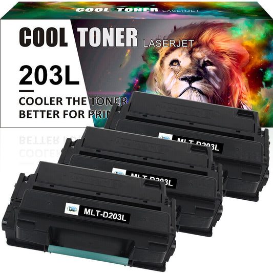 3x MLT-D203L Toner Compatible With Samsung 203L SL-M3820DW SL-M4020ND SL-M3370FD