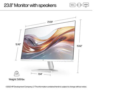 HP Series 5 23.8 inch FHD Monitor with Speakers - 524sa 23.8" FHD (1920 x 1080)