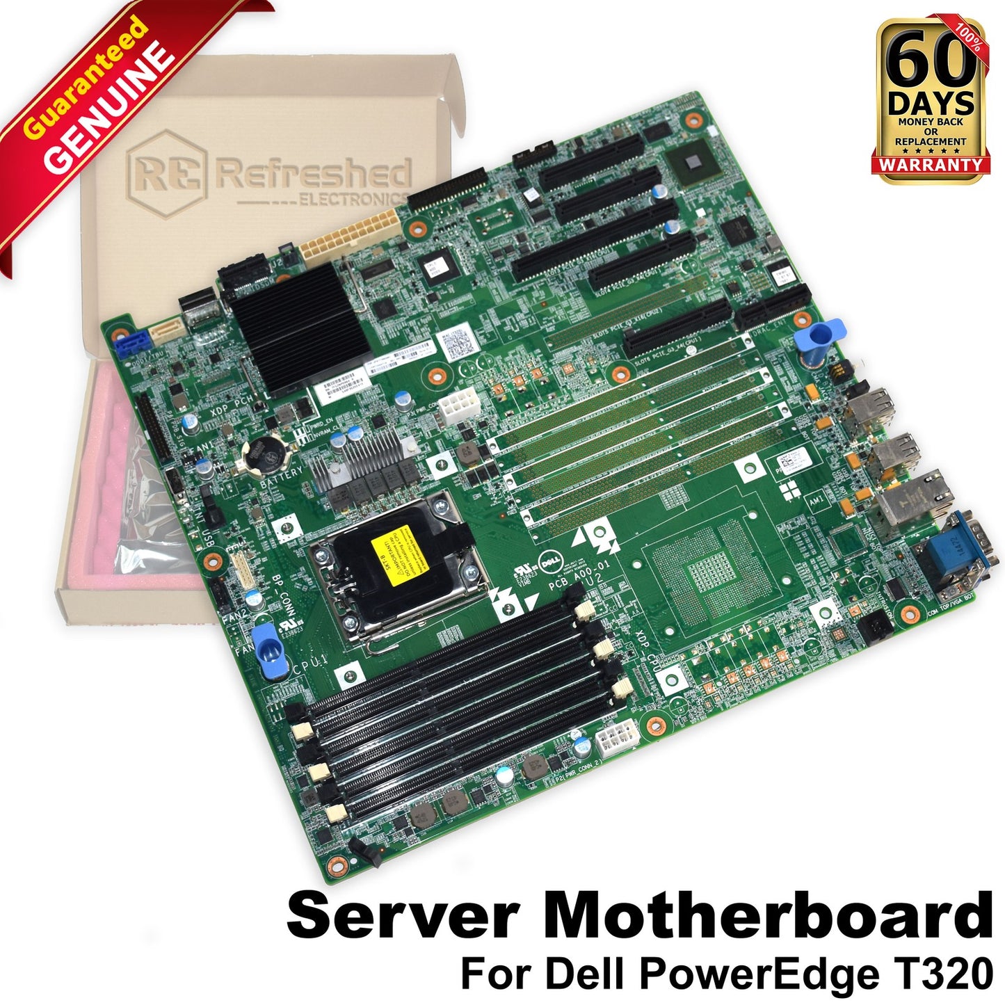 Dell PowerEdge T320 1-Socket LGA1356 DDR3 Server Motherboard MK701 FDT3J 7C9XP