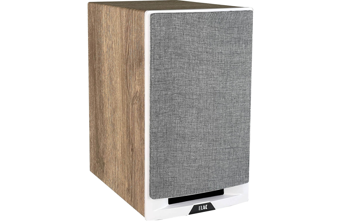 Elac UBR62-W 6-1/2? Uni-Fi Reference Bookshelf Speakers - White with Oak (Pair)