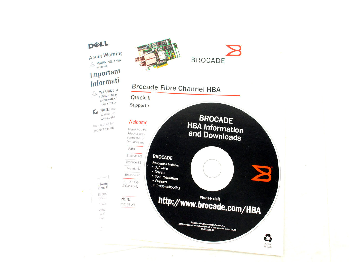 Dell PowerEdge R420 Brocade BR-815 8Gb/S PCI Express Host Bus Adapter 33F8C