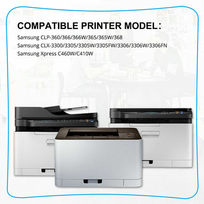 3PK CMY Color CLT-406S Toner for Samsung CLP-365W CLX-3305FW Xpress C410W C460FW