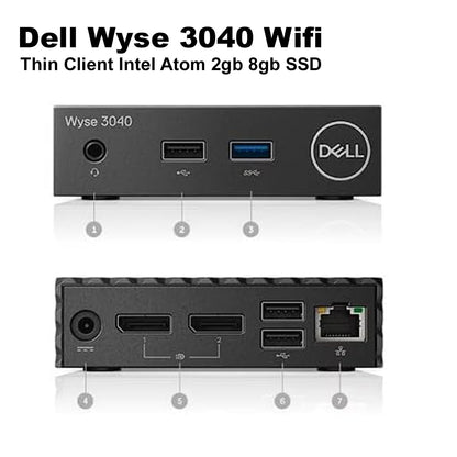 Dell Wyse 3040 ThinOS 8.6 2GB RAM 8GB SSD Intel Atom X5-Z8350 1.44GHz 3YX35