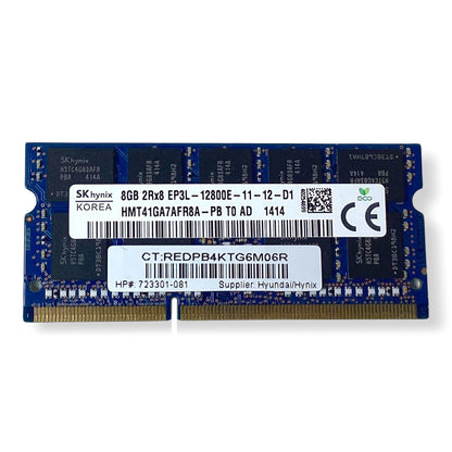 Lot of 3 SK Hynix 8GB DDR3-1600 SODIMM PC3L-12800E Dual Rank x8 Memory Module