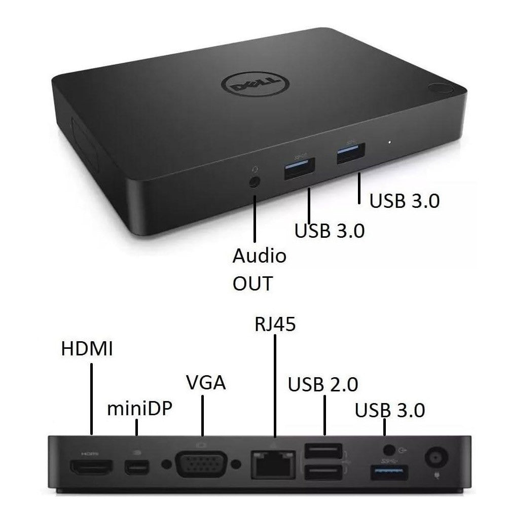 Dell WD15 Docking Station K17A Thunderbolt USB-C 4K Dock W/ 130W Adapter 3R1D3